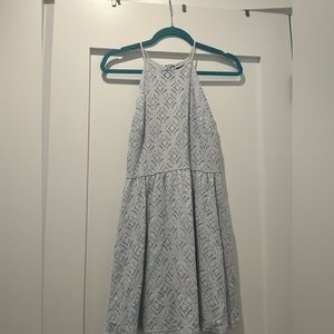 Aqua dress great for garden wedding or brunch with the girls